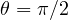 \theta = \pi/2